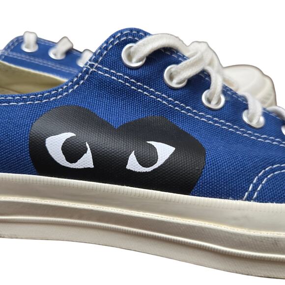 Converse Play Comme des Garcons Unisex Y2K Chuck 70 Low Sneakers Blue Men 12 main image 5